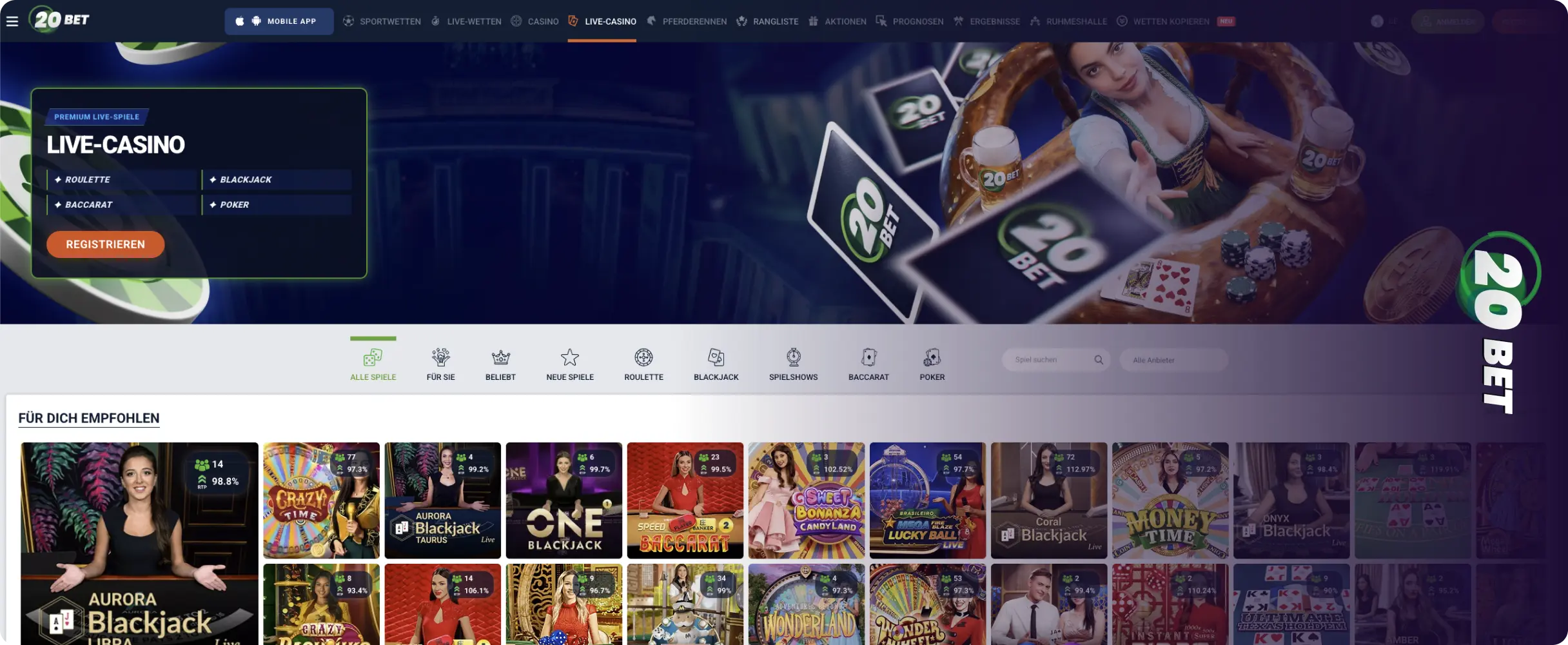 20Bet Mobile Casino